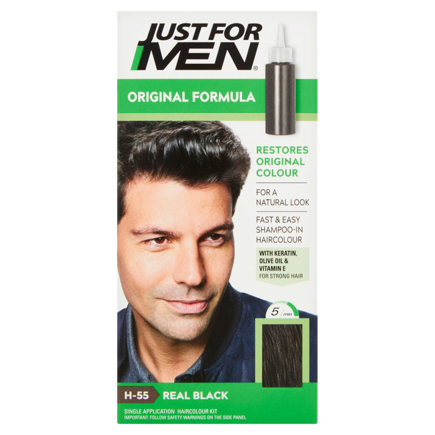 Just For Men Original Formula Haircolour Real Black H-55 GOODS ASDA   