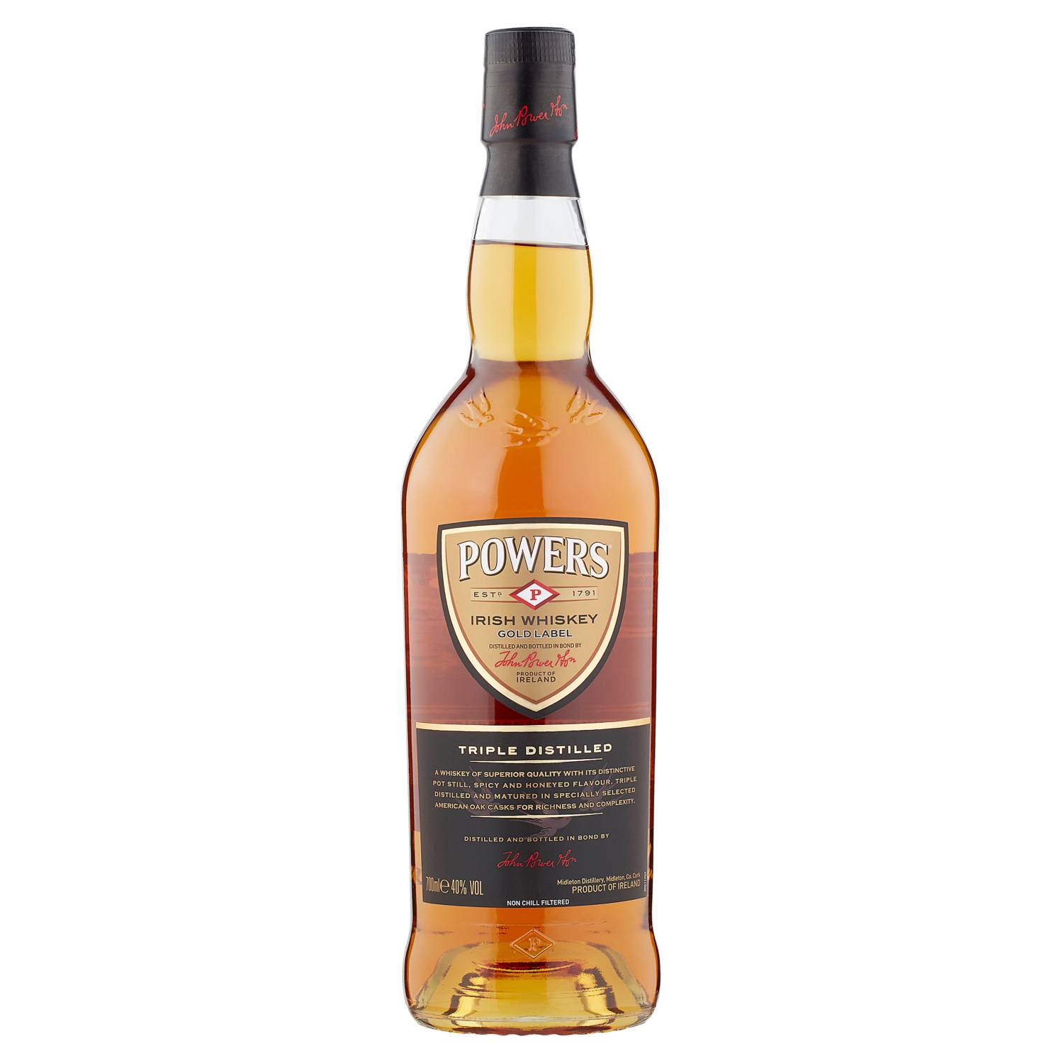 Powers Irish Whiskey Gold Label 700ml - British product