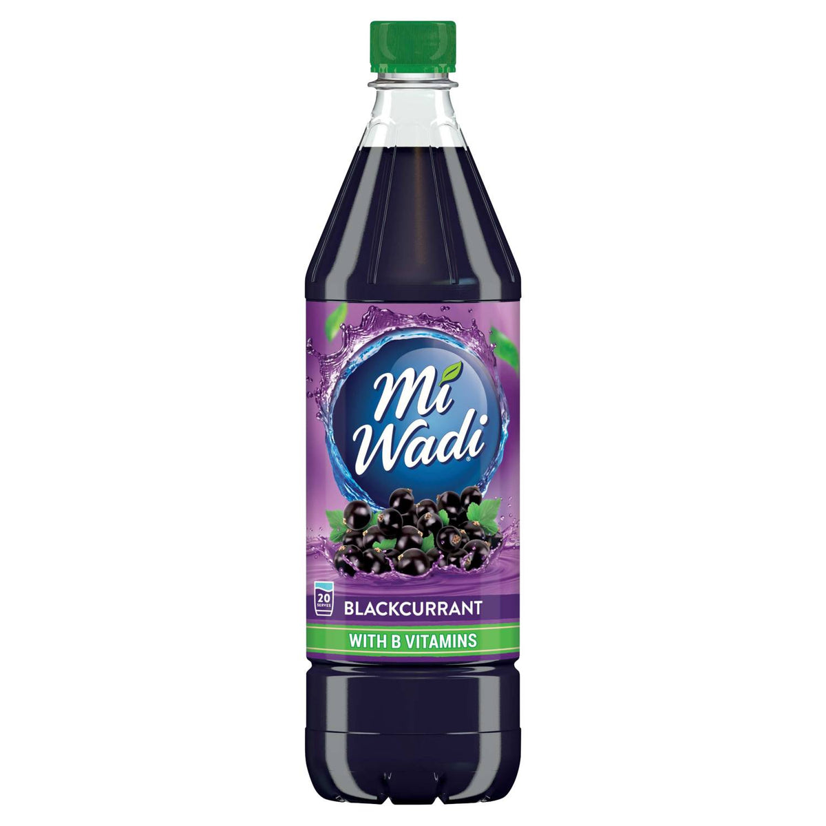 Mi Wadi blackcurrant squash 1L, imported from the UK