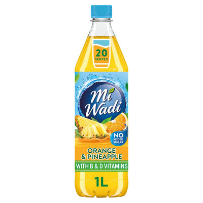 ASDA Mi Wadi Orange & Pineapple Concentrated Soft Drink 1L- Buy online at McGrocer