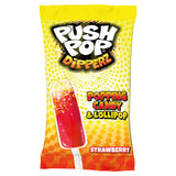 Bazooka Push Pop Dipperz strawberry popping candy lollipop 12g (British brand)