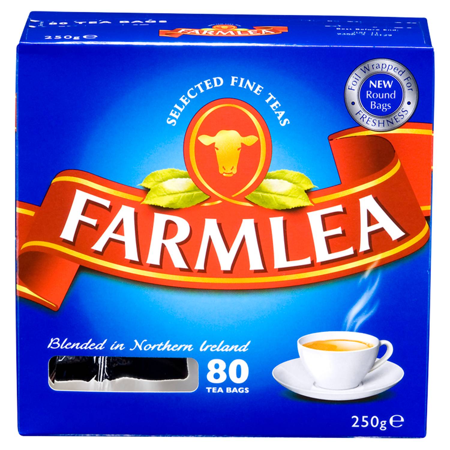 Farmlea 80 tea bags 250g, UK version