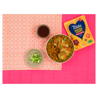 Tilda Katsu Curry Rice 250g, imported from the UK