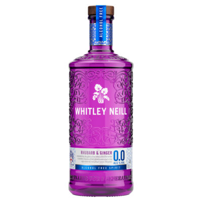 Whitley Neill Rhubarb & Ginger alcohol-free spirit 70cl (British brand)