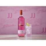 JJ Whitley pink gin 1 litre, imported from the UK