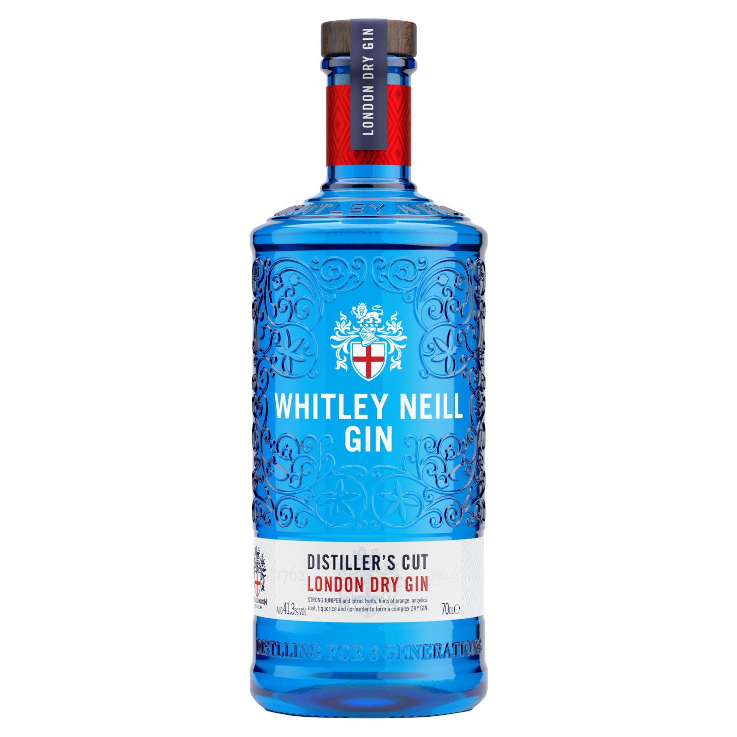 Whitley Neill London Dry Gin 70cl, imported from the UK