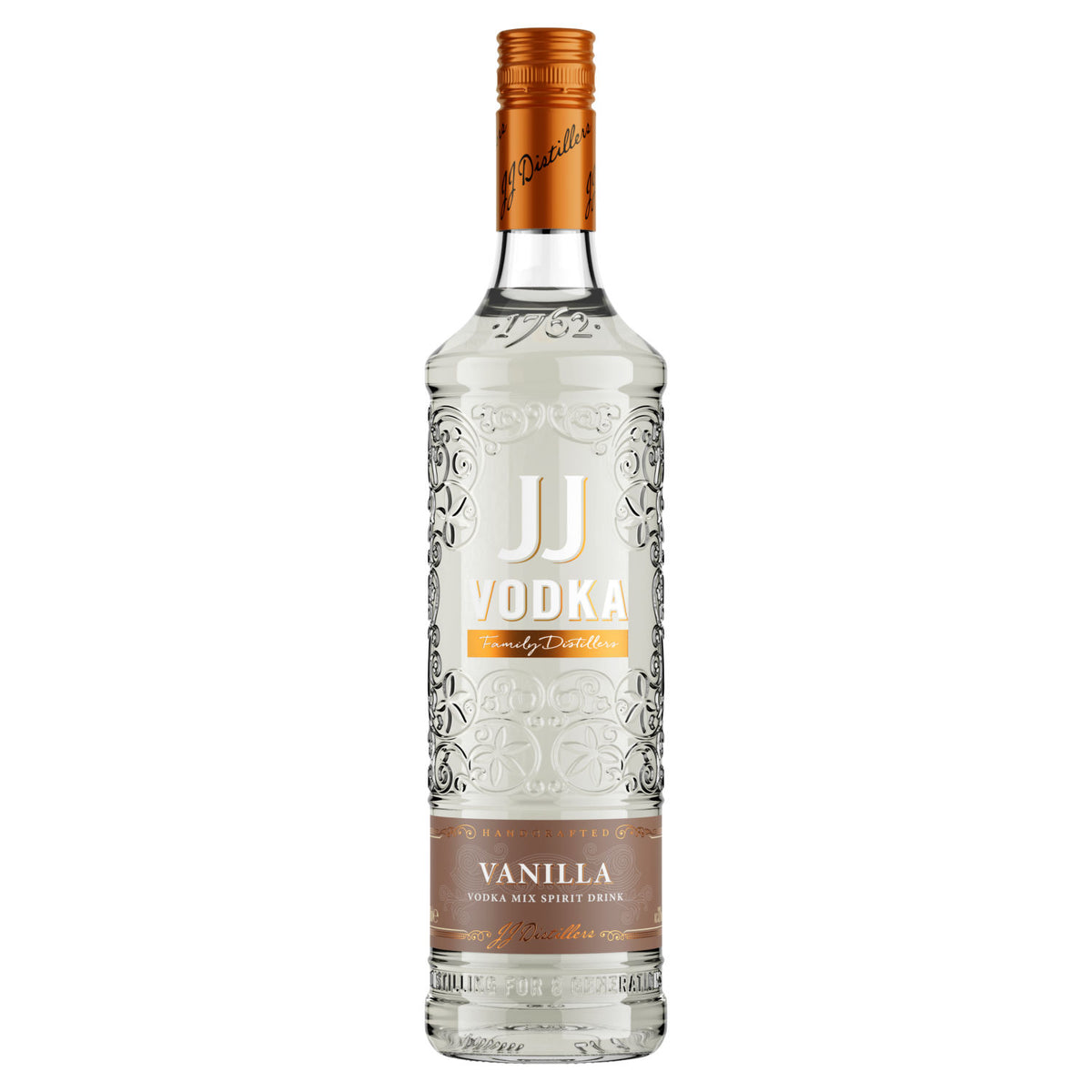 JJ Vanilla Vodka Mix 700ml, imported from the UK