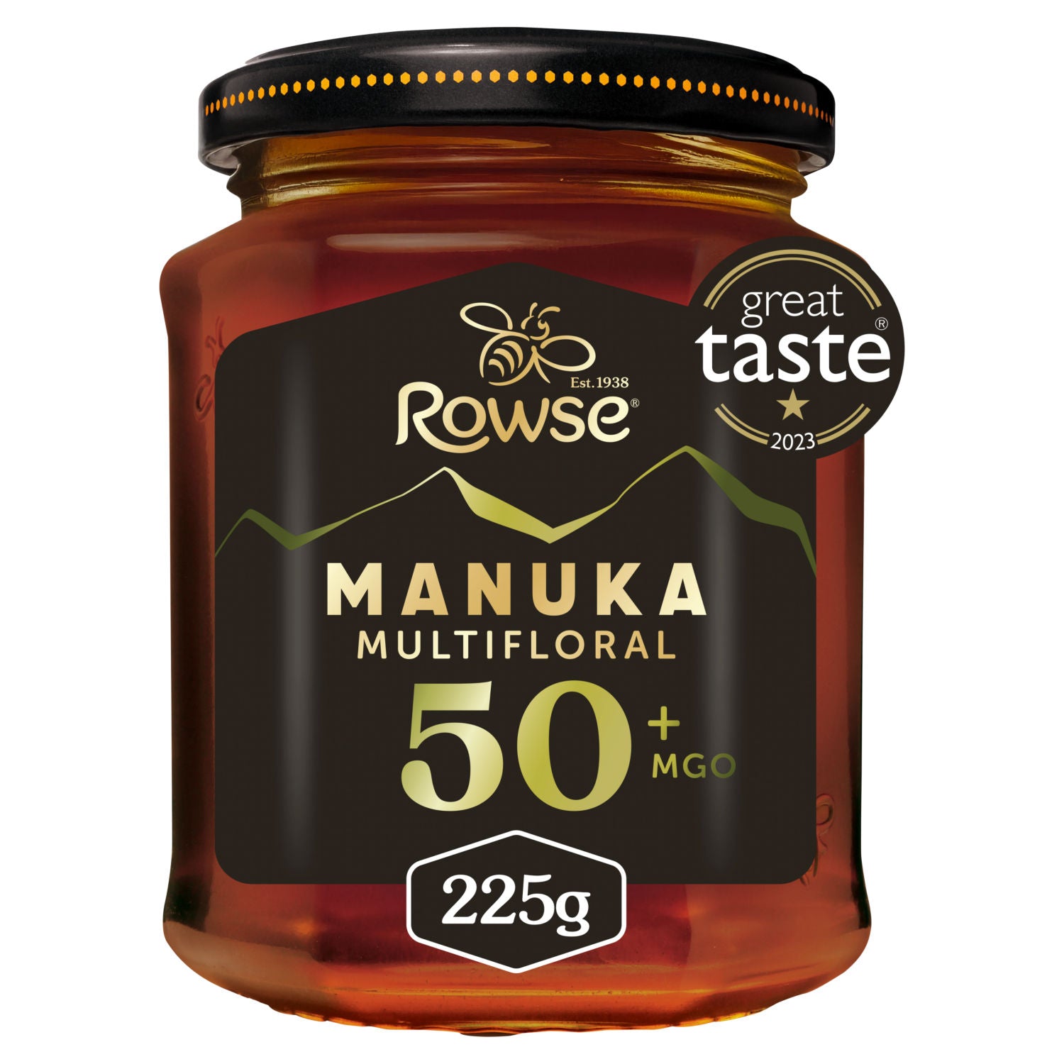 Rowse Manuka Honey 50+ MGO Multifloral 225g jar - British product