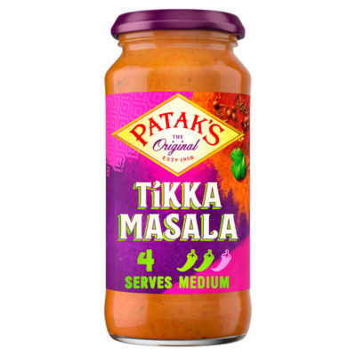 Patak's Tikka Masala curry sauce 450g, imported from the UK