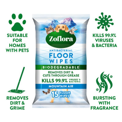 Zoflora 15 Antibacterial Floor Wipes
