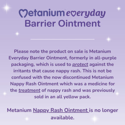 Metanium barrier ointment 40g, imported from the UK
