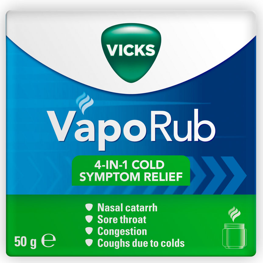 Vicks VapoRub relief of cough cold & flu like symptoms Jar 50g GOODS ASDA   