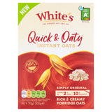White's Quick & Oaty instant oats 10 x 30g (British brand)