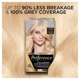 L'Oreal Preference 9.13 very light ashy golden blonde permanent hair colour (British brand)