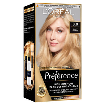 ASDA L'Oreal Preference 8.0 Light Blonde Permanente Haarfarbkit - Online bei McGrocer kaufen