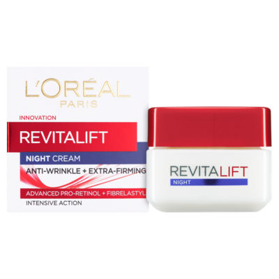 L'Oreal Paris Revitalift Hydrating Night Cream Anti-Wrinkle 50ml, UK version