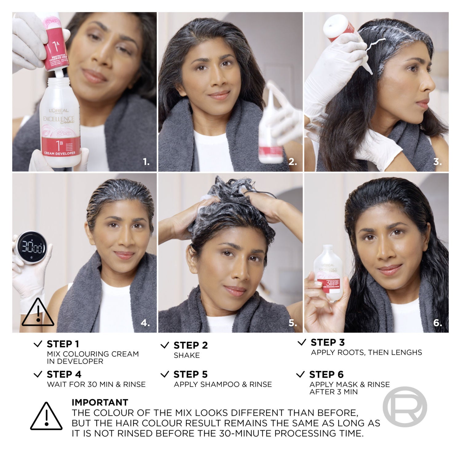 L'Oreal Golden Brown hair dye, UK version