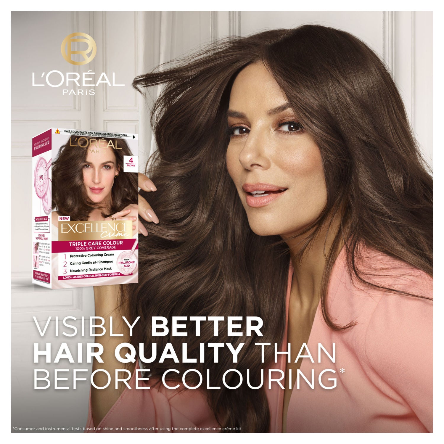 L'Oreal Excellence Crème 4 Brown hair colour, UK version