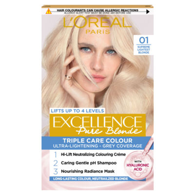 L'Oreal Excellence hair dye kit Neutralized Supreme Blonde, UK version