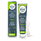 Veet Men Hair Removal Cream Chest & Body for Normal Skin 200ml GOODS ASDA   