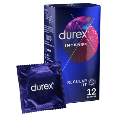 Durex 12 Regular Fit Intense Condoms