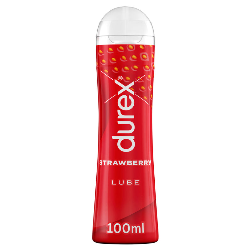 Durex strawberry flavoured lube 100ml, imported from the UK
