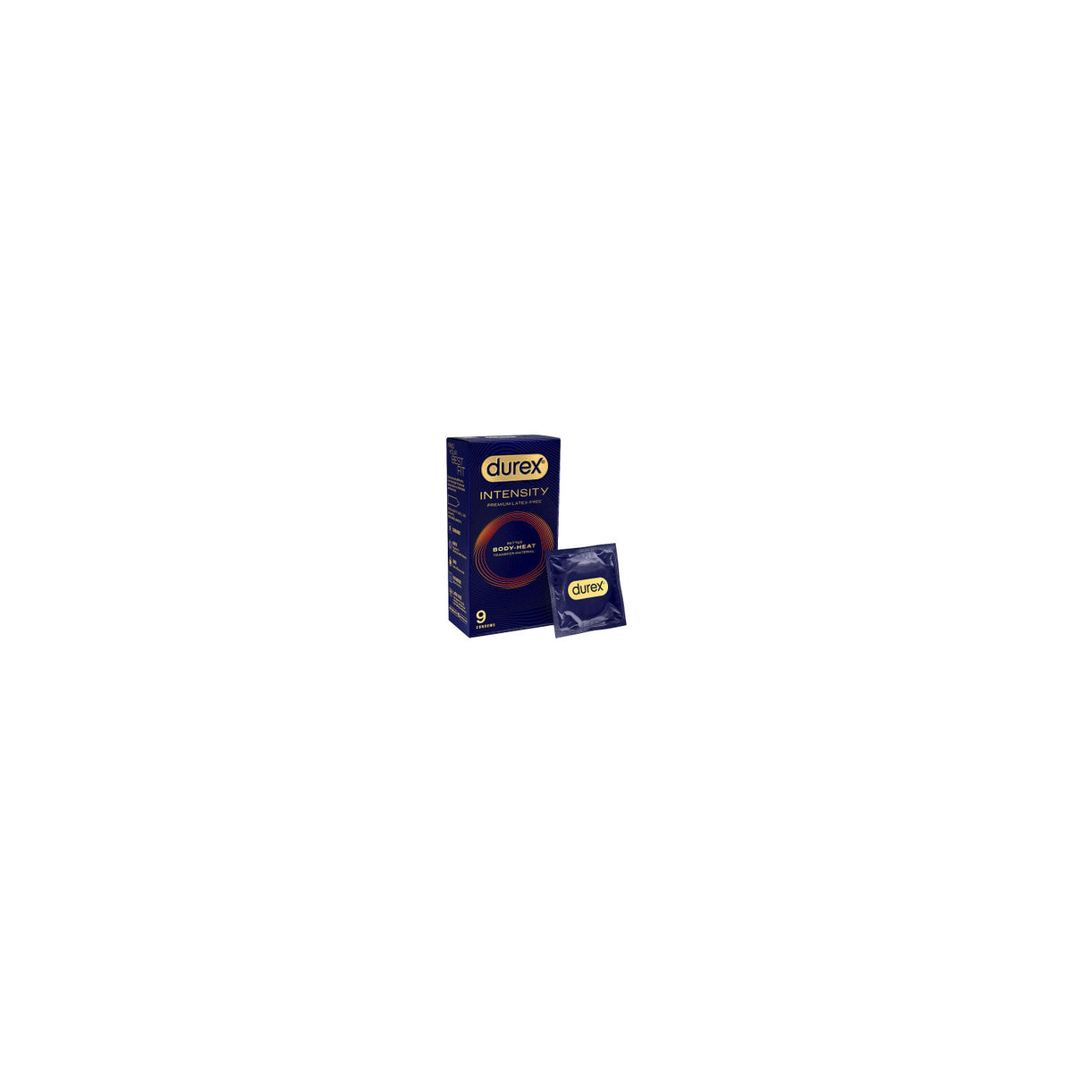 Durex Intensity condoms pack of 9 (British brand)