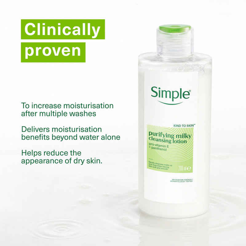 Simple Kind to Skin Purifying Cleansing Lotion 200 ml (British brand)