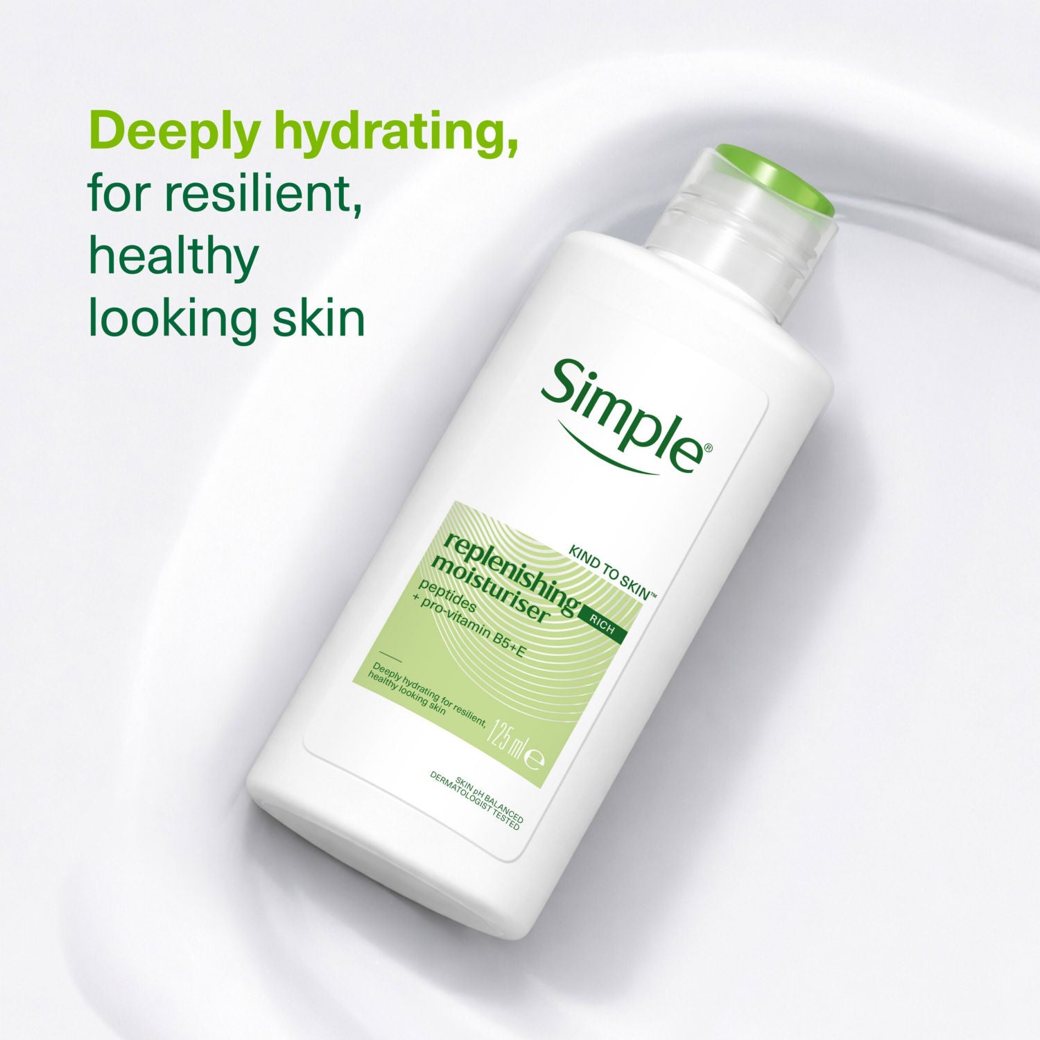 Simple Replenishing Rich facial moisturiser 125 ml (British brand)