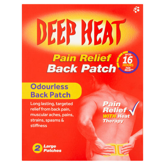 Deep Heat Pain Relief Back Patch 2 Large Patches GOODS ASDA   