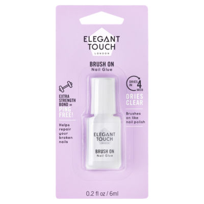 Elegant Touch Pinselschleif-Nagelkleber Klar 6ml