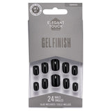 Elegant Touch London Squoval Gel Finish false nails 24 pack, imported from the UK