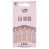 Elegant Touch Champagne Truffle false nails with glue (British brand)