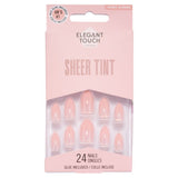 Kiss 24 Sheer Tint Nails short almond, imported from the UK