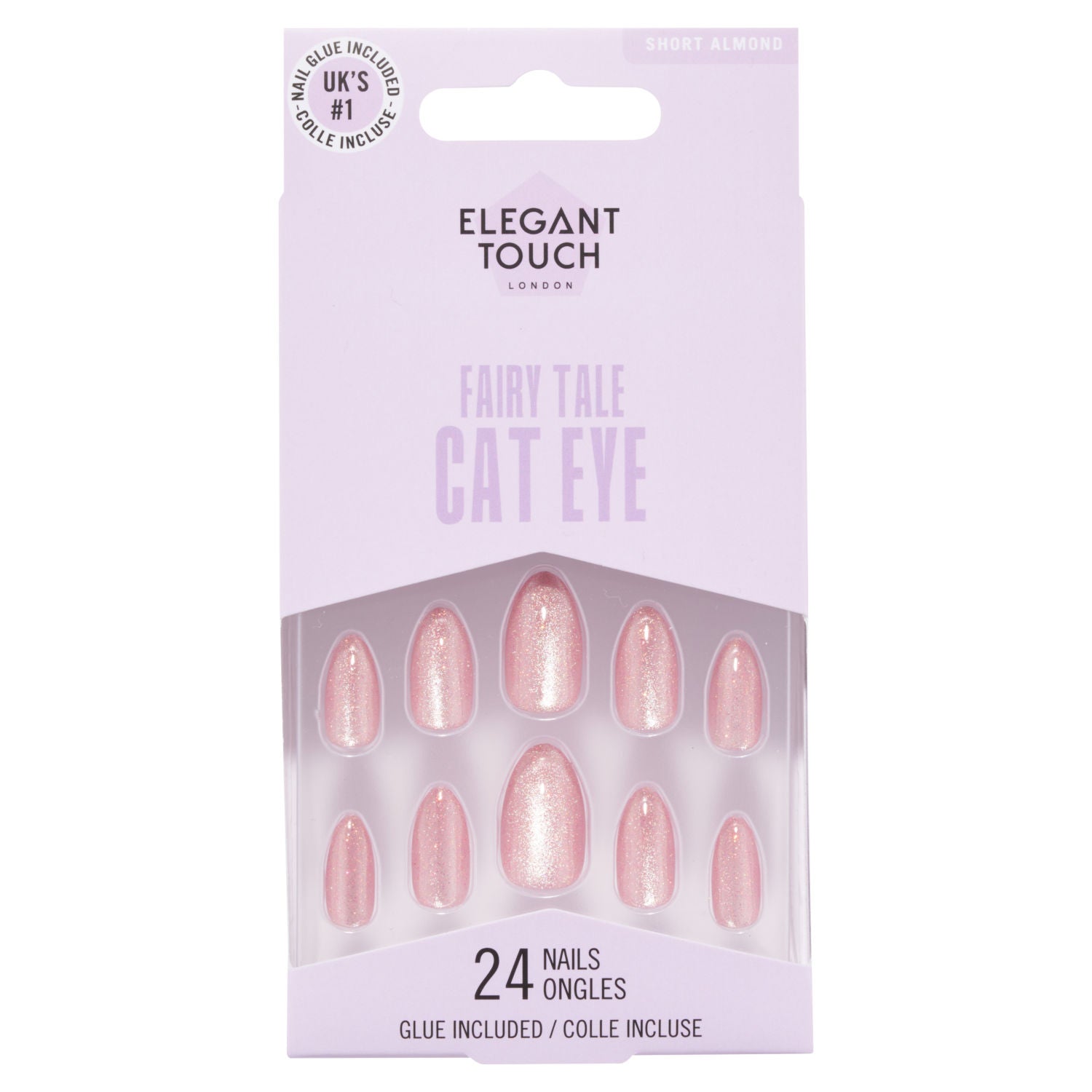 Elegant Touch cat eye artificial nails 24 count, imported from the UK