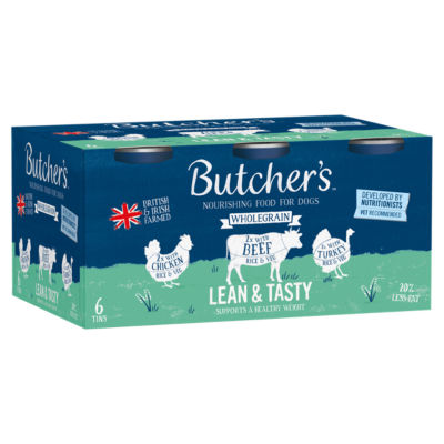 Butchers Lean & Tasty Hundefutter Dosen Nassfutter Multipack 6 x 390g