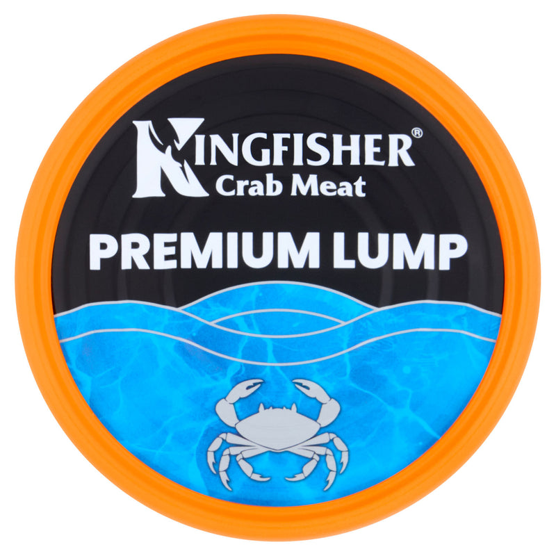 Kingfisher premium lump crab meat in brine 145g (British brand)
