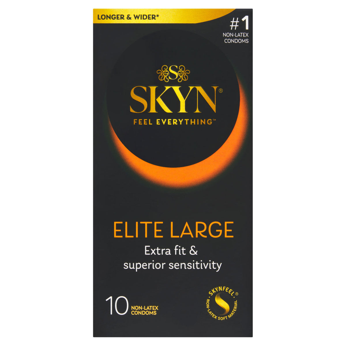 Skyn Elite Large non-latex condoms 10 pack (British brand)