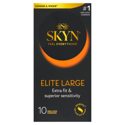 Skyn Elite Large non-latex condoms 10 pack (British brand)