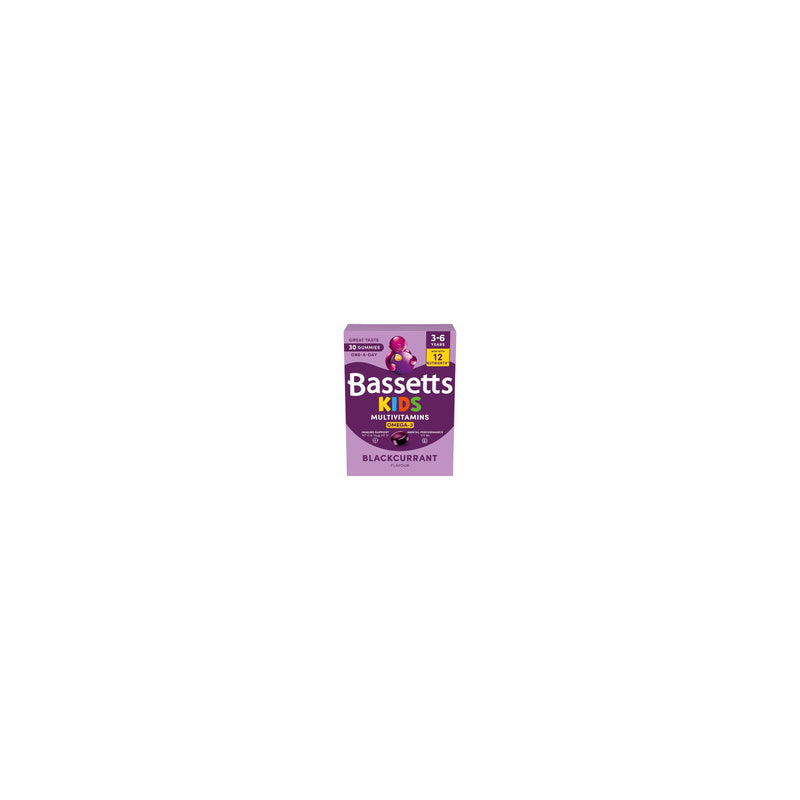 Bassetts Kids Multivitamins blackcurrant flavour gummies 30 pack - British product