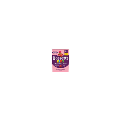 ASDA Bassetts Kids Multivitamin Gummies Strawberry Flavour 3-6 Years 30 Gummies One-A-Day- Buy online at McGrocer