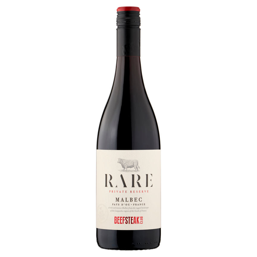 Beefsteak Club Rare Malbec Pays d'Oc 75cl GOODS ASDA   