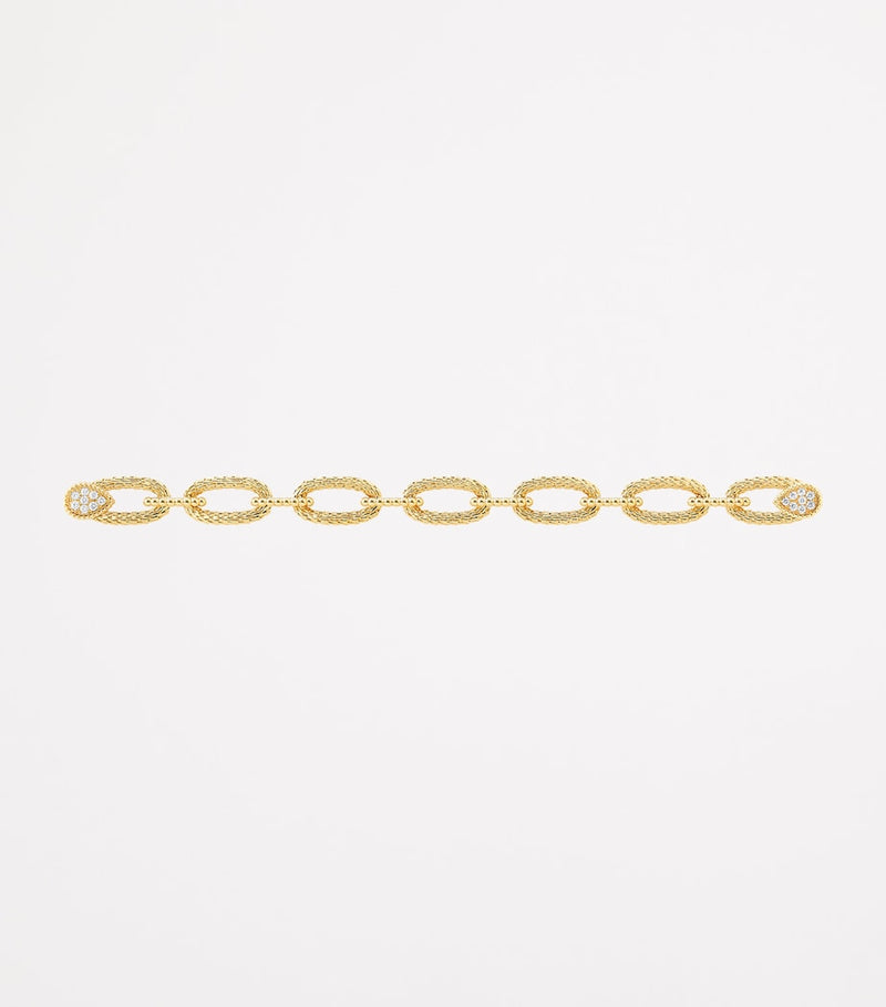 Boucheron Serpent Bohème 18kt yellow gold diamond bracelet (British brand)