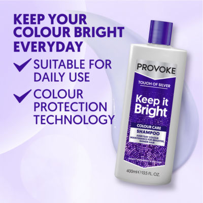 Provoke Touch of Silver Keep It Bright Shampoo 400ml, imported from the UK