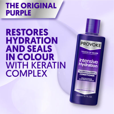 Provoke Touch of Silver purple conditioner 200ml, imported from the UK