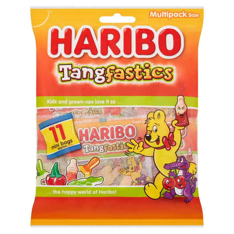 Haribo Tangfastics Minis fruit cola jelly sweets 176g - British product