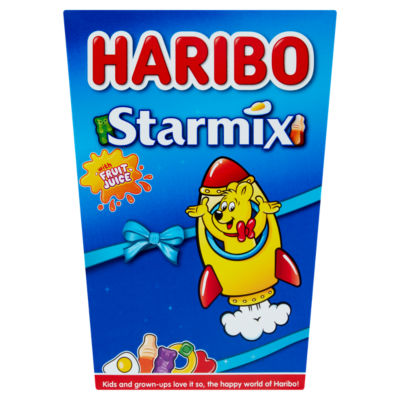 ASDA Haribo Starmix Fruit & Cola Flavour Jelly & Foam Sweets Gift Box 380g- Buy online at McGrocer