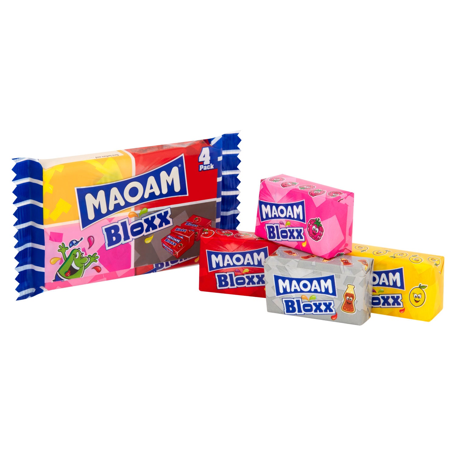 Maoam fruit and cola flavour chewy sweets 88g - British product