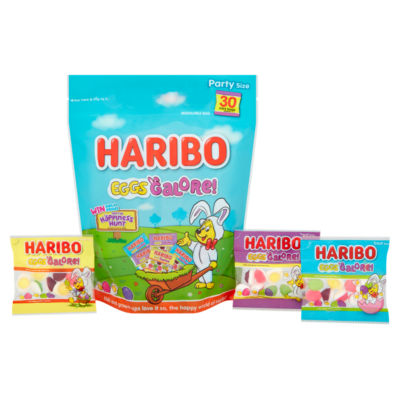Haribo Eggs Galore jelly and foam sweets 480g multipack (British brand)