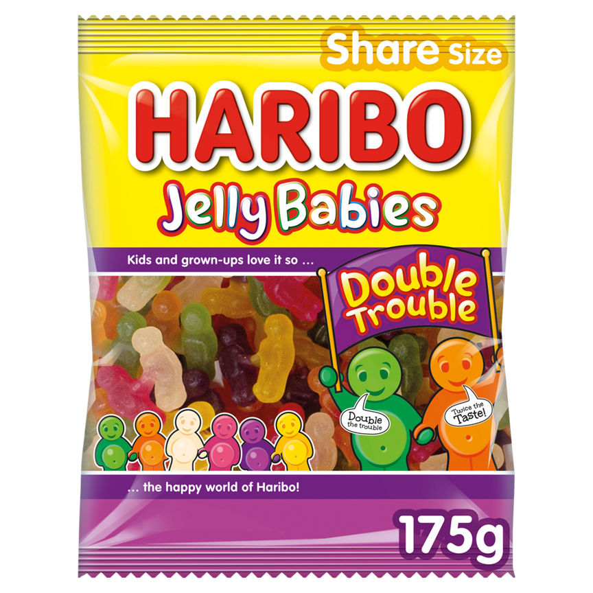 Haribo Jelly Babies Double Trouble Bag GOODS ASDA   